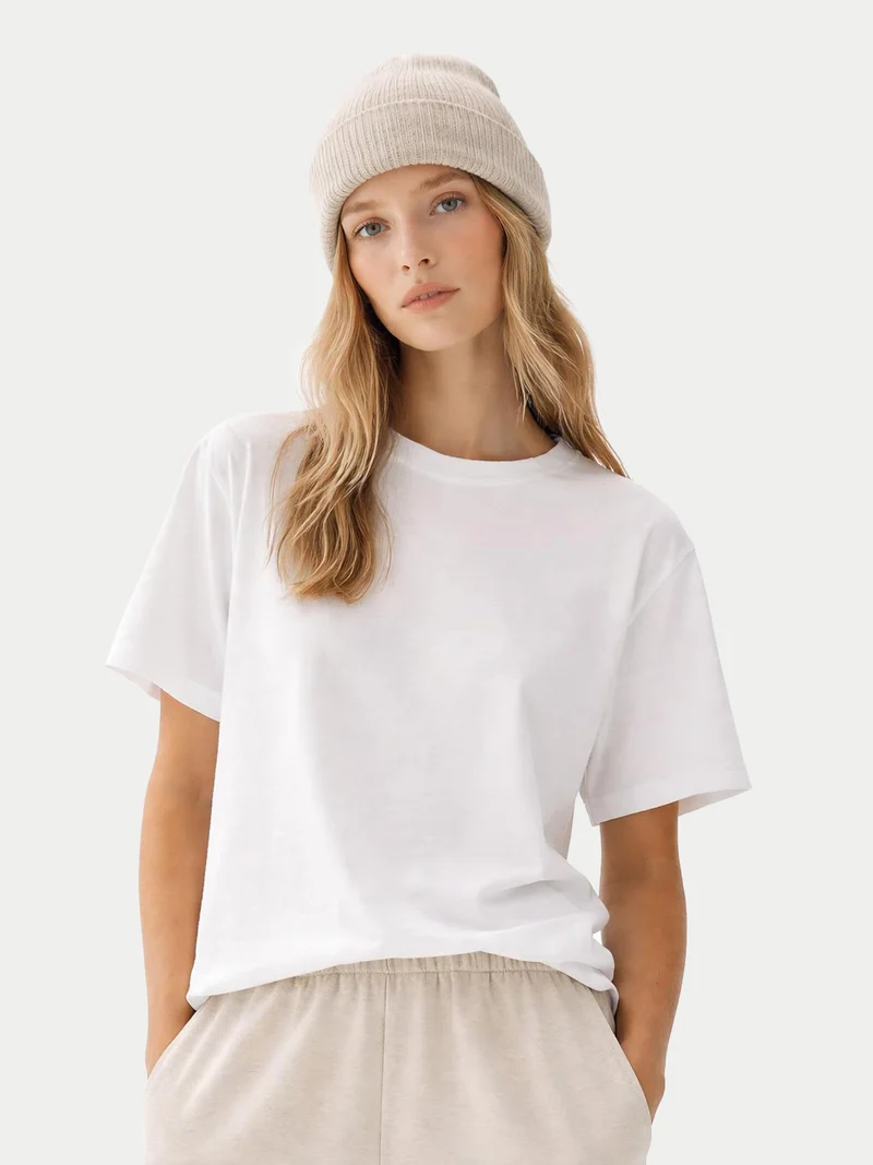 Grob gerippte Beanie-Mütze