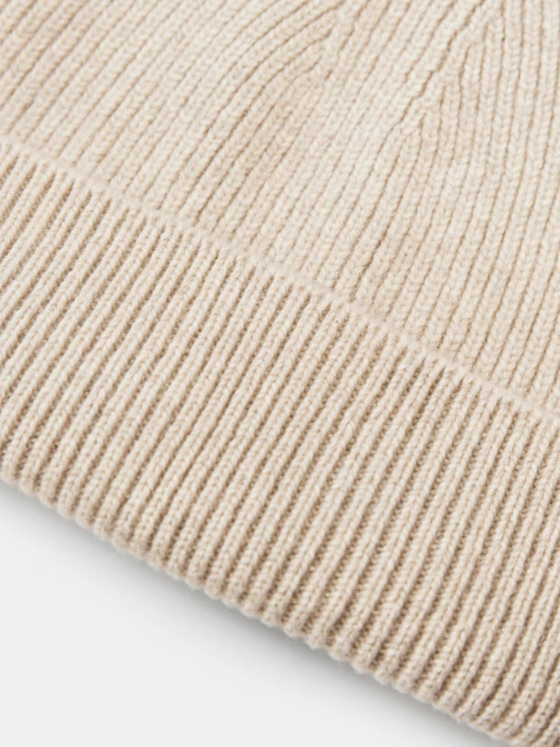 Grob gerippte Beanie-Mütze