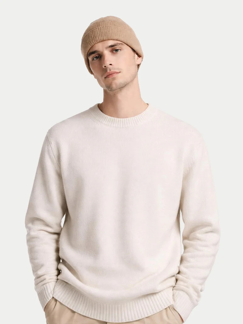 Grob gerippte Beanie-Mütze