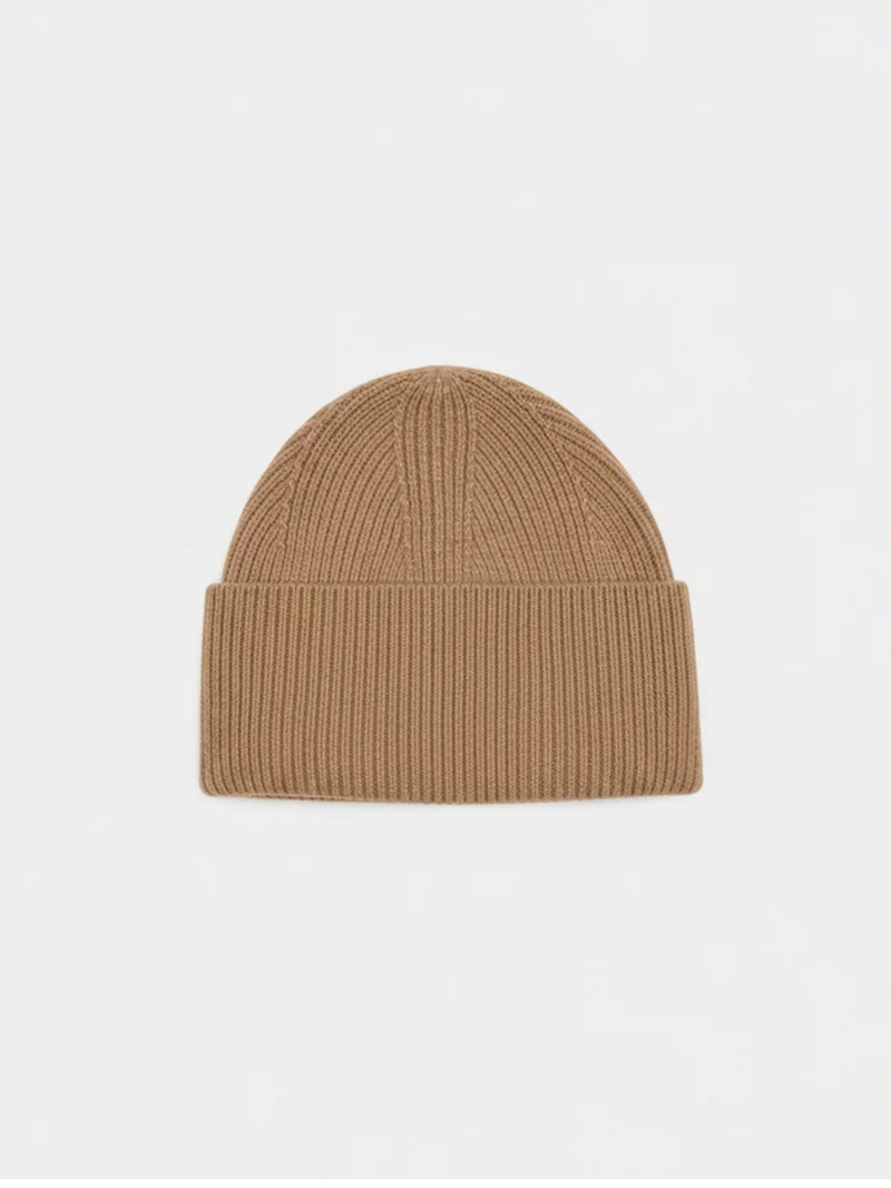 Grob gerippte Beanie-Mütze