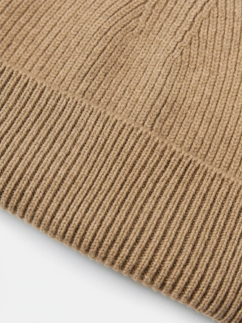Grob gerippte Beanie-Mütze