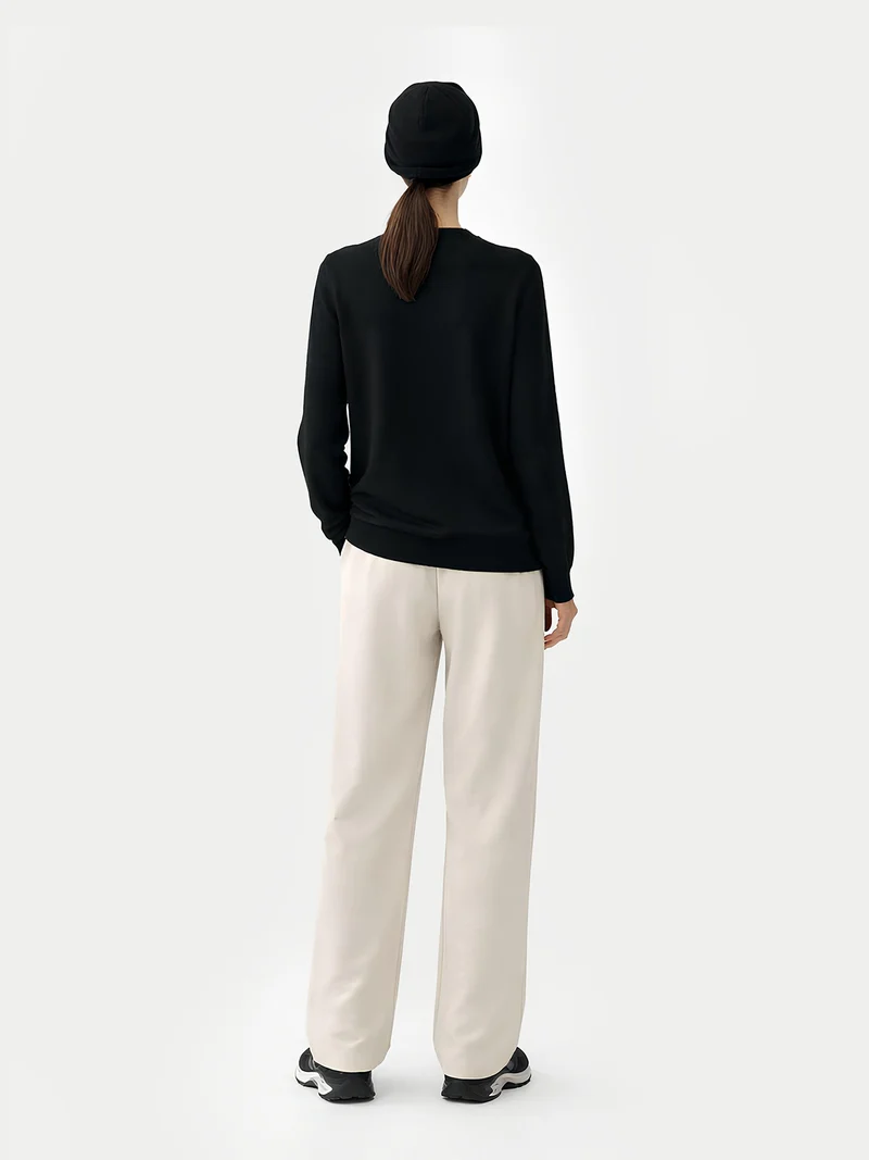 Kaschmir-Set aus Pullover und Mütze