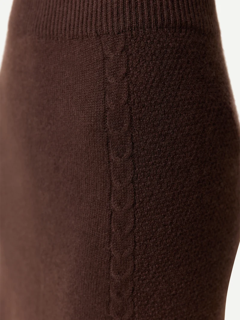 A-Linien Kaschmir-Strickrock