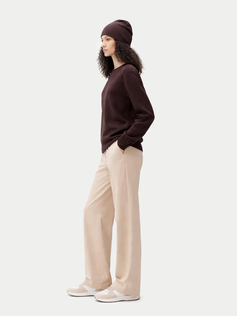 Kaschmir-Set aus Pullover und Mütze