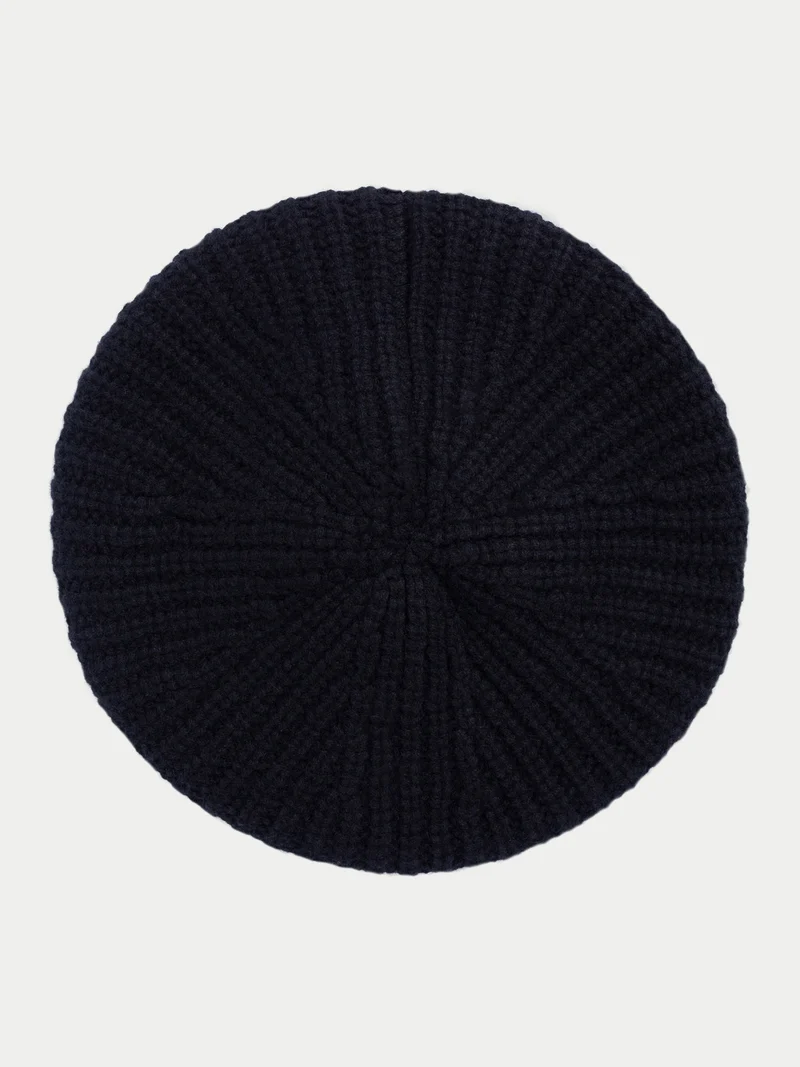 Strukturierte Strick-Beret