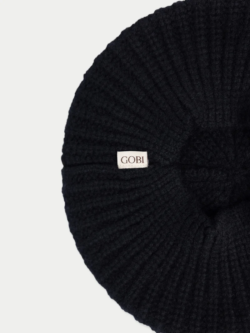 Strukturierte Strick-Beret