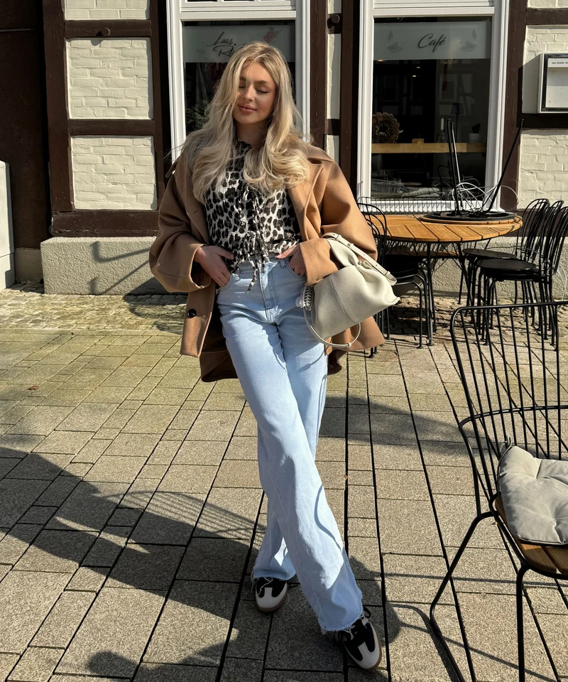 Musselin Bluse Elora Leo