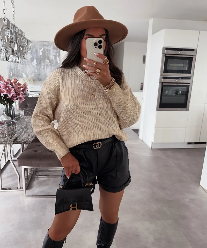 Pullover Metallic Livi Gold