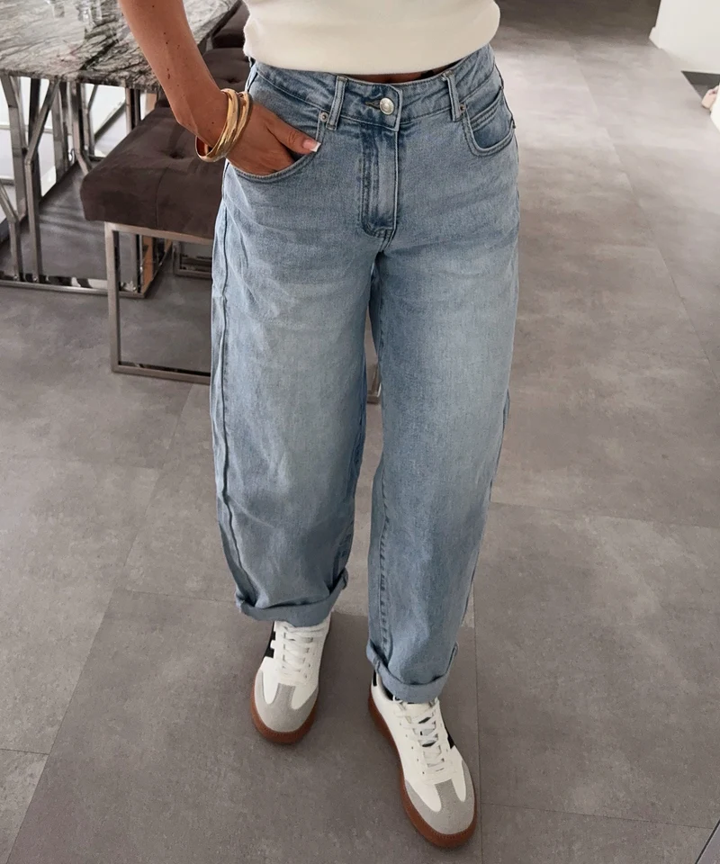 Stretch Balloon Jeans Maretta Blau
