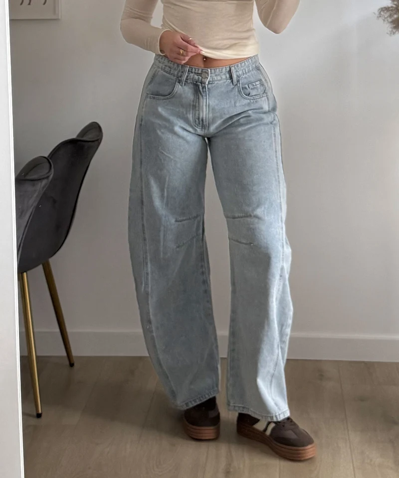 Stretch Balloon Jeans Elfi Hellblau