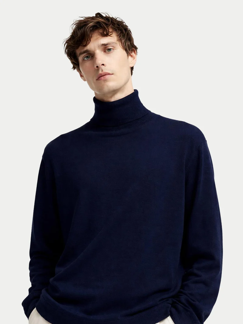 Basic Kaschmir Rollkragenpullover