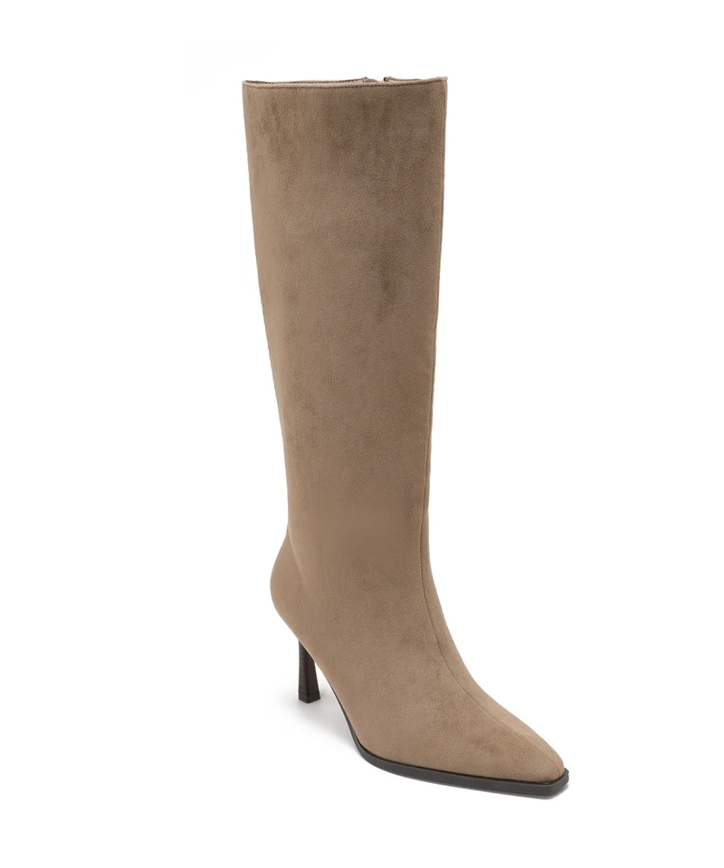 Wildleder Kitten Heels Maren Taupe