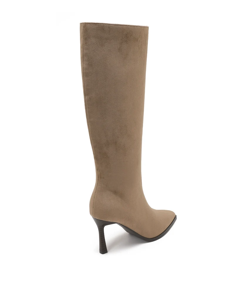 Wildleder Kitten Heels Maren Taupe
