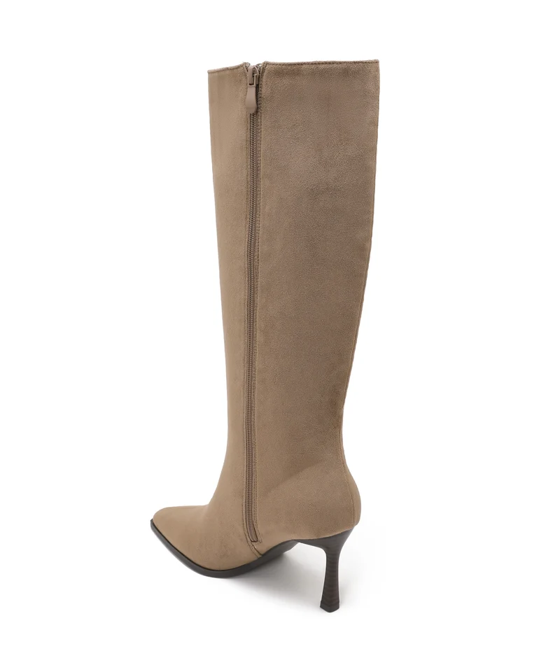 Wildleder Kitten Heels Maren Taupe
