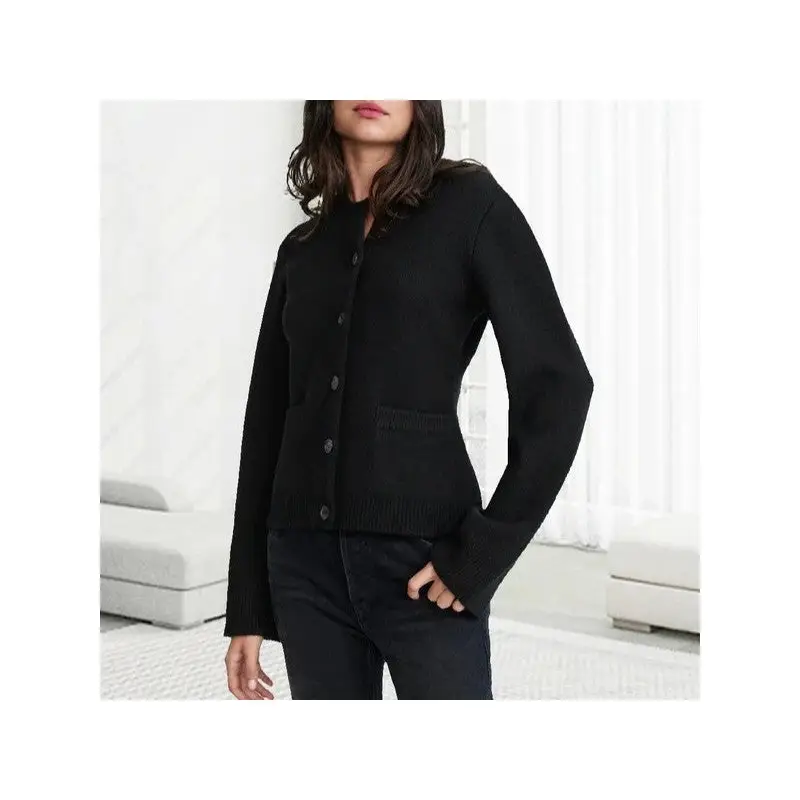 Sheer Trend Black Cardigan