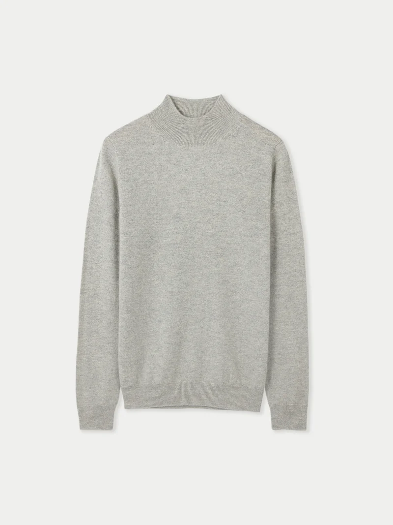 Basic Stehkragenpullover aus Kaschmir