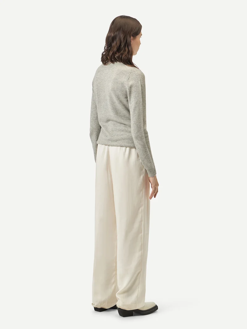 Basic Stehkragenpullover aus Kaschmir