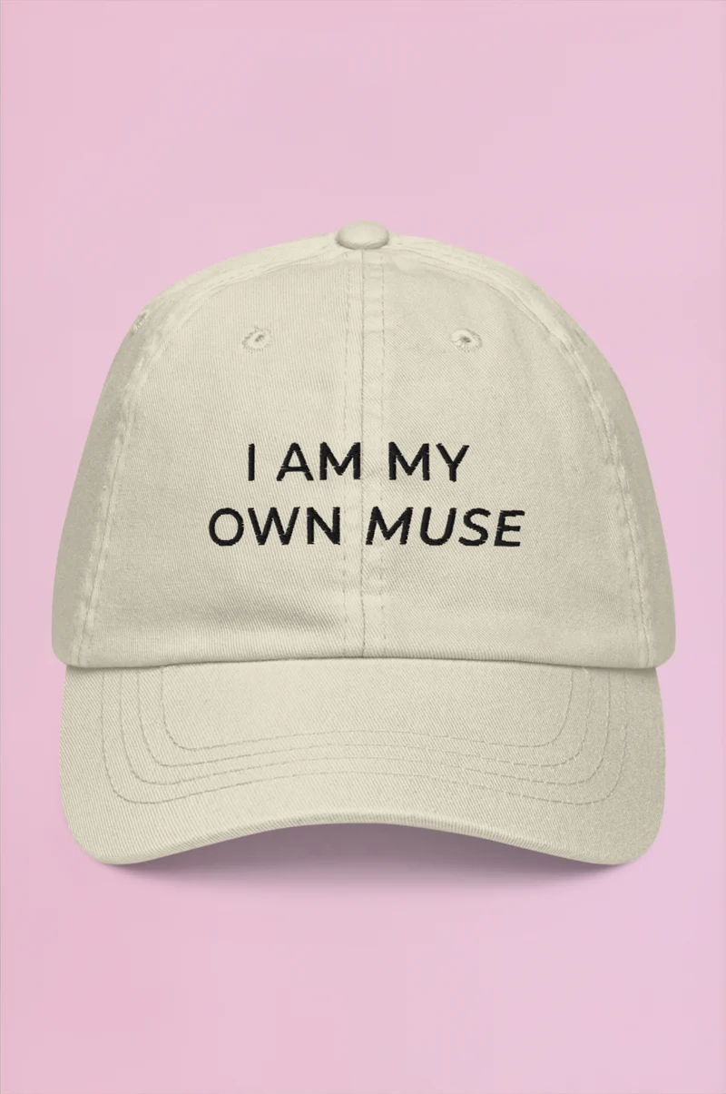 Muse Embroidered Cap - Taupe