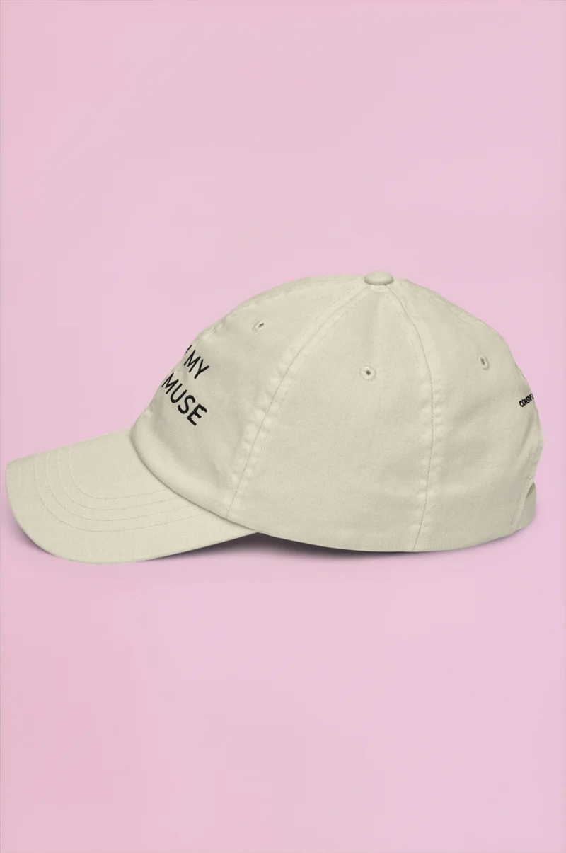 Muse Embroidered Cap - Taupe