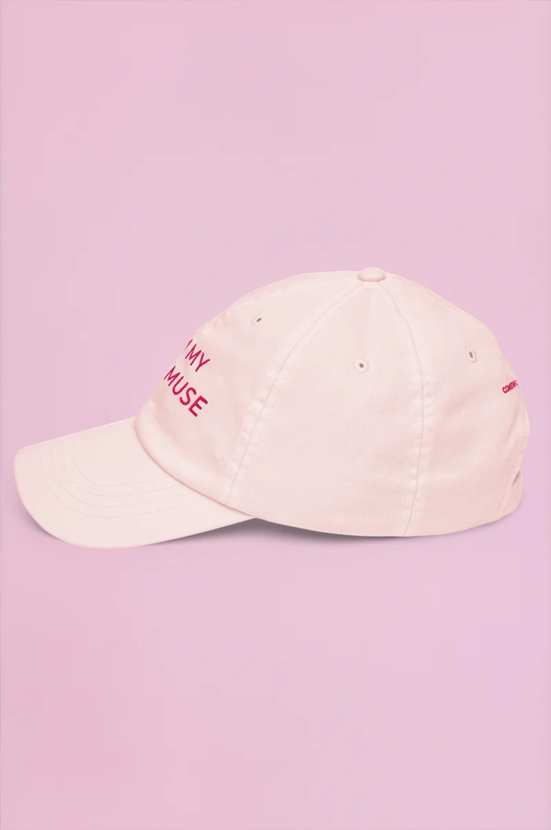 Muse Embroidered Cap - Light Pink