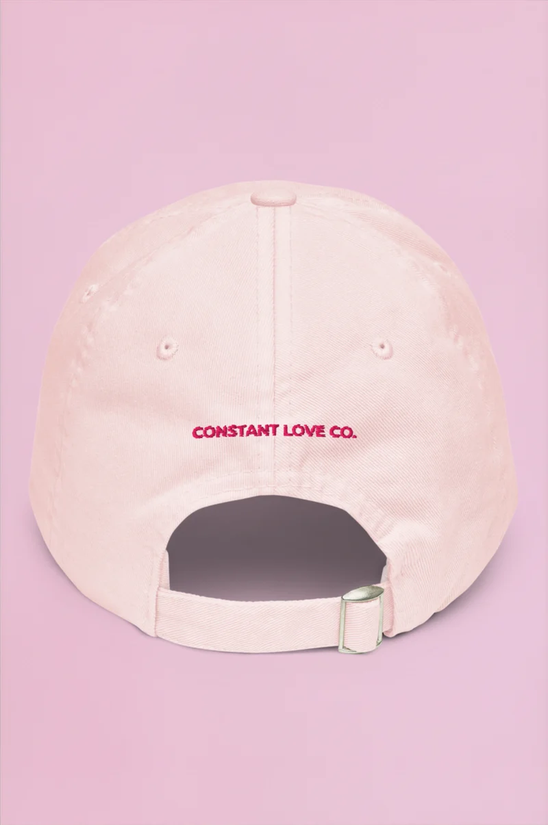 Muse Embroidered Cap - Light Pink