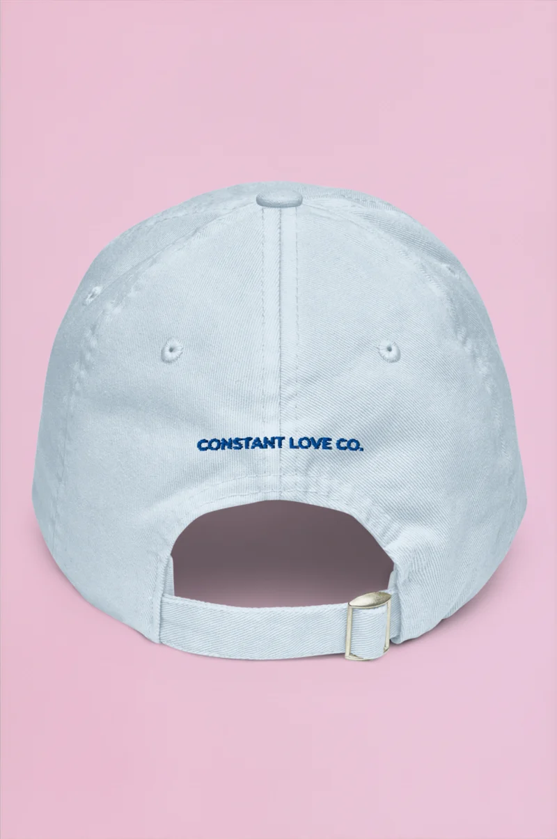 Muse Embroidered Cap - Sky Blue