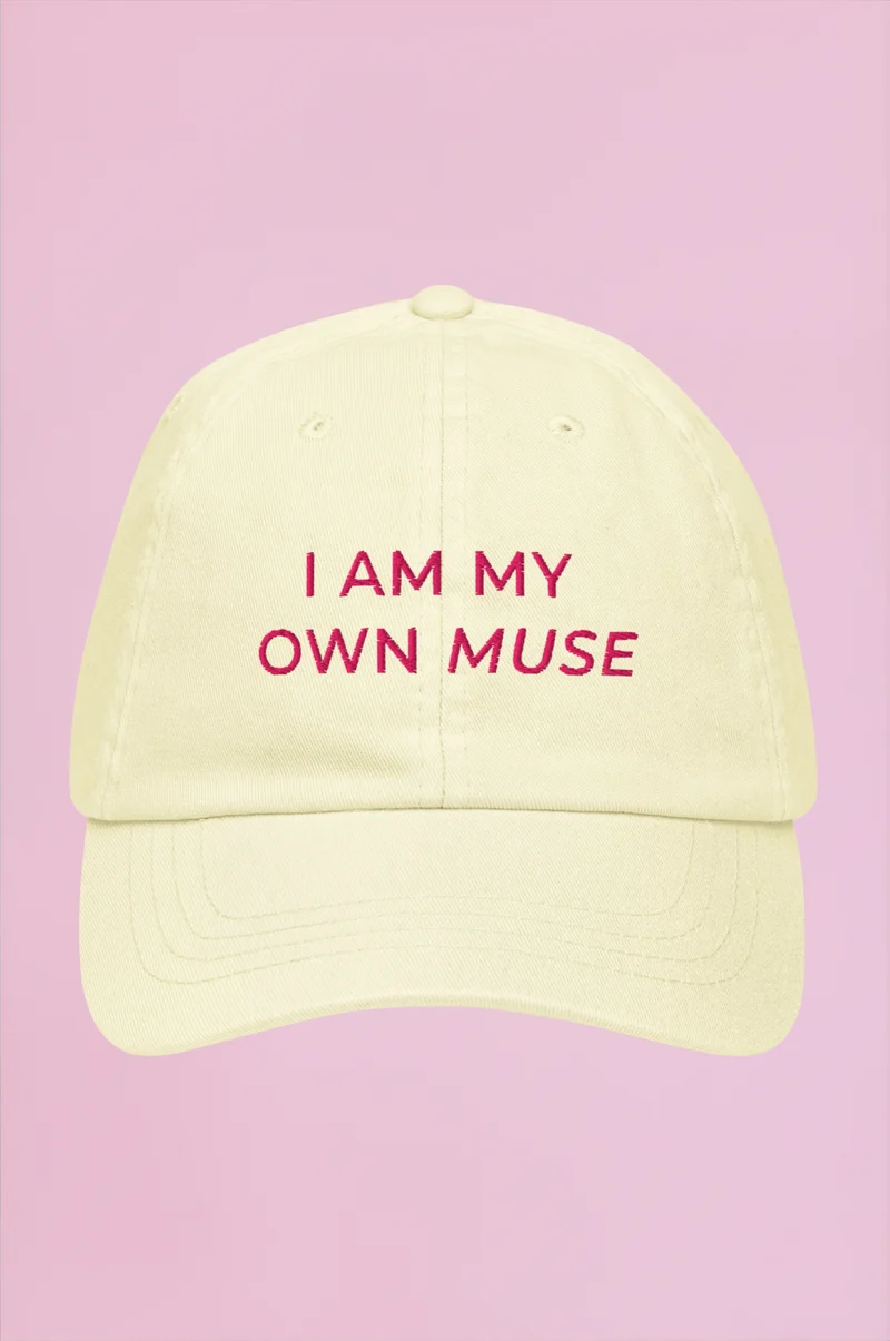 Muse Embroidered Cap - Butter