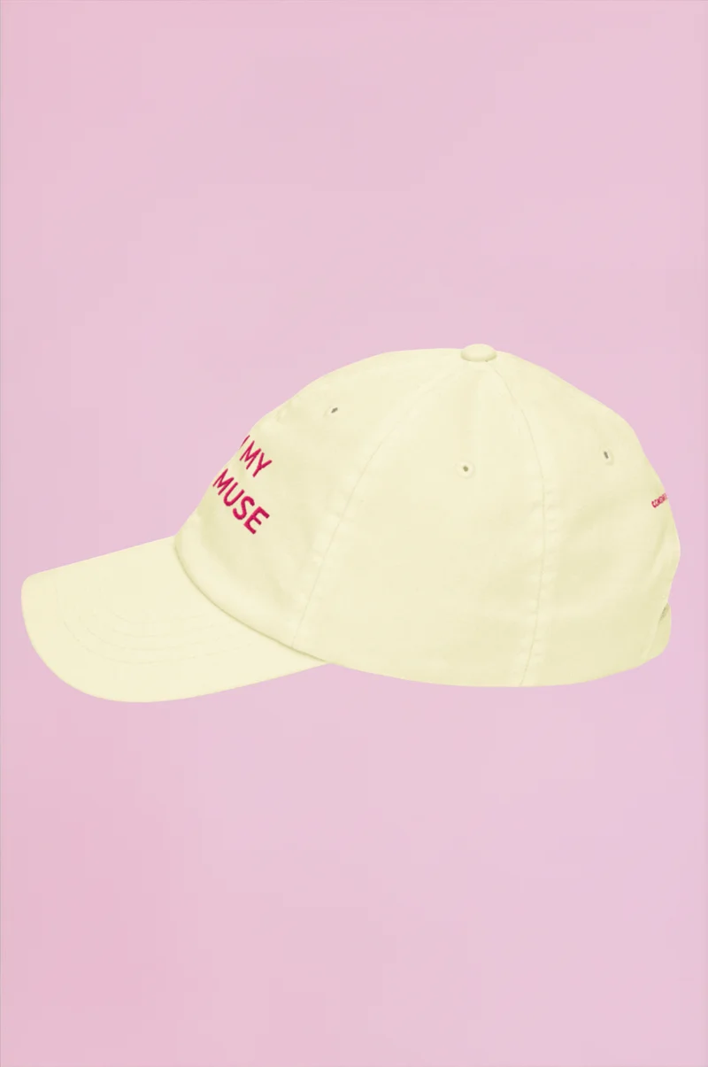 Muse Embroidered Cap - Butter