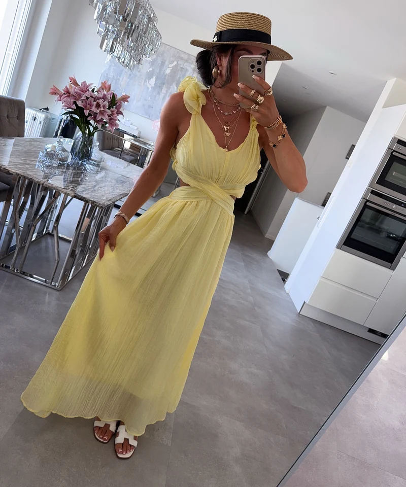 Maxi Kleid Zalya Gelb