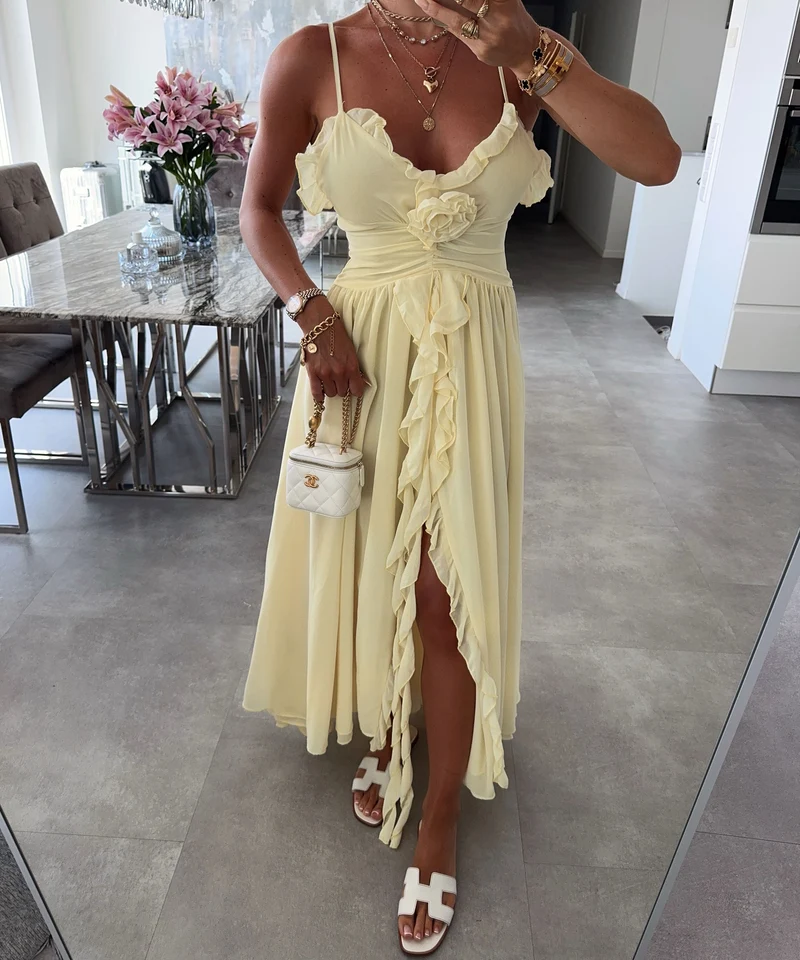 Kleid Rosia Gelb