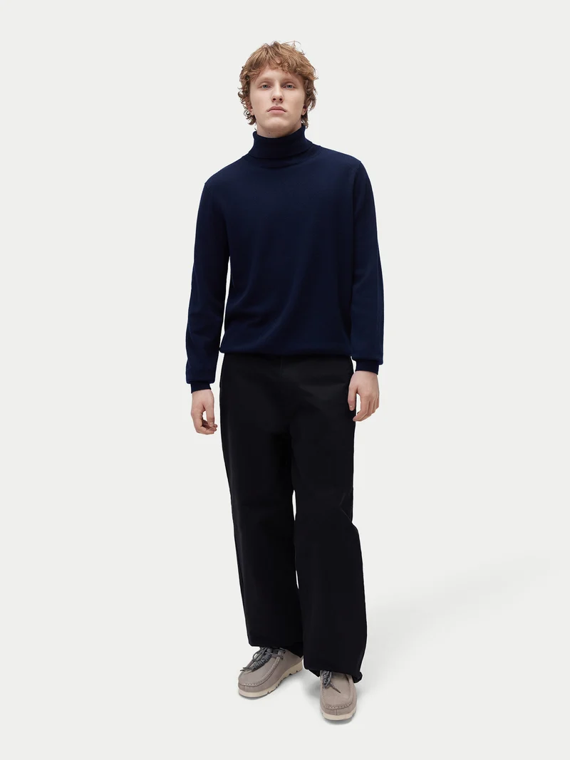 Kaschmir-Rollkragenpullover Basic