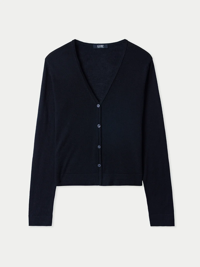 Leichte Strickjacke aus Kaschmir-Seide
