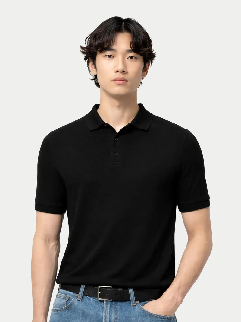 Herren Klassisches Polo-Shirt mit kurzen Ärmeln