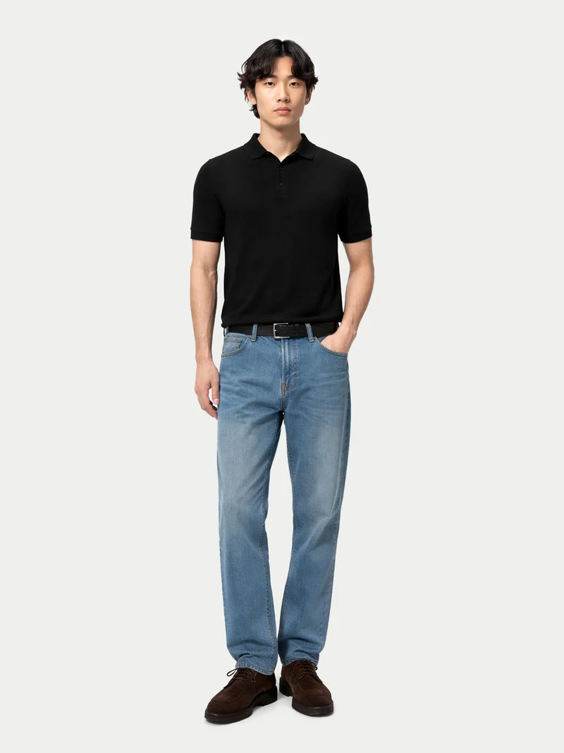 Herren Klassisches Polo-Shirt mit kurzen Ärmeln