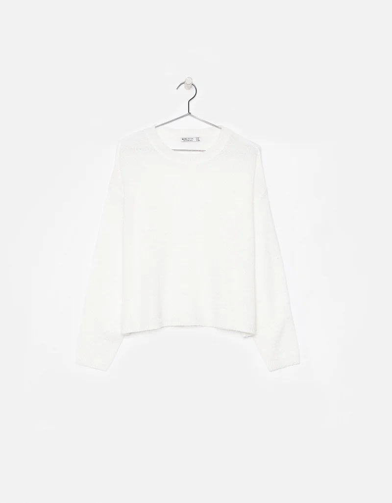 Loose-fit round neck sweater