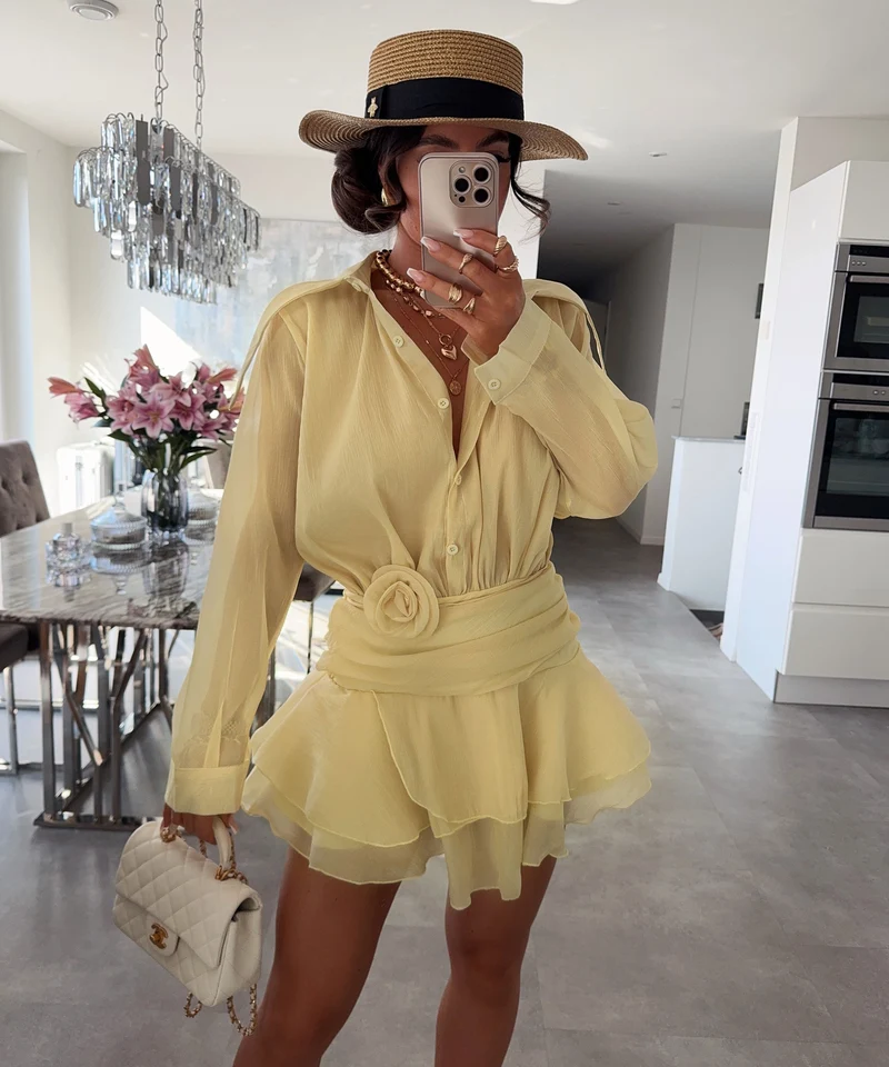 Minikleid Renita Gelb