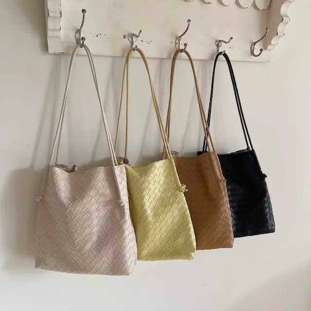 faire woven handbag