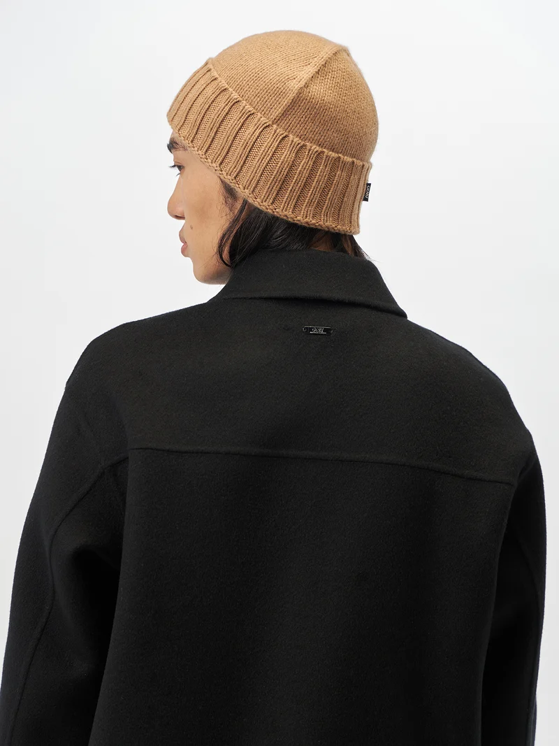 Rippenstrick Kaschmir Mütze /Unisex/