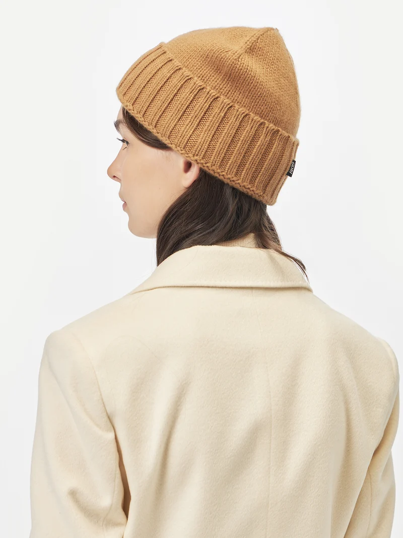 Rippenstrick Kaschmir Mütze /Unisex/