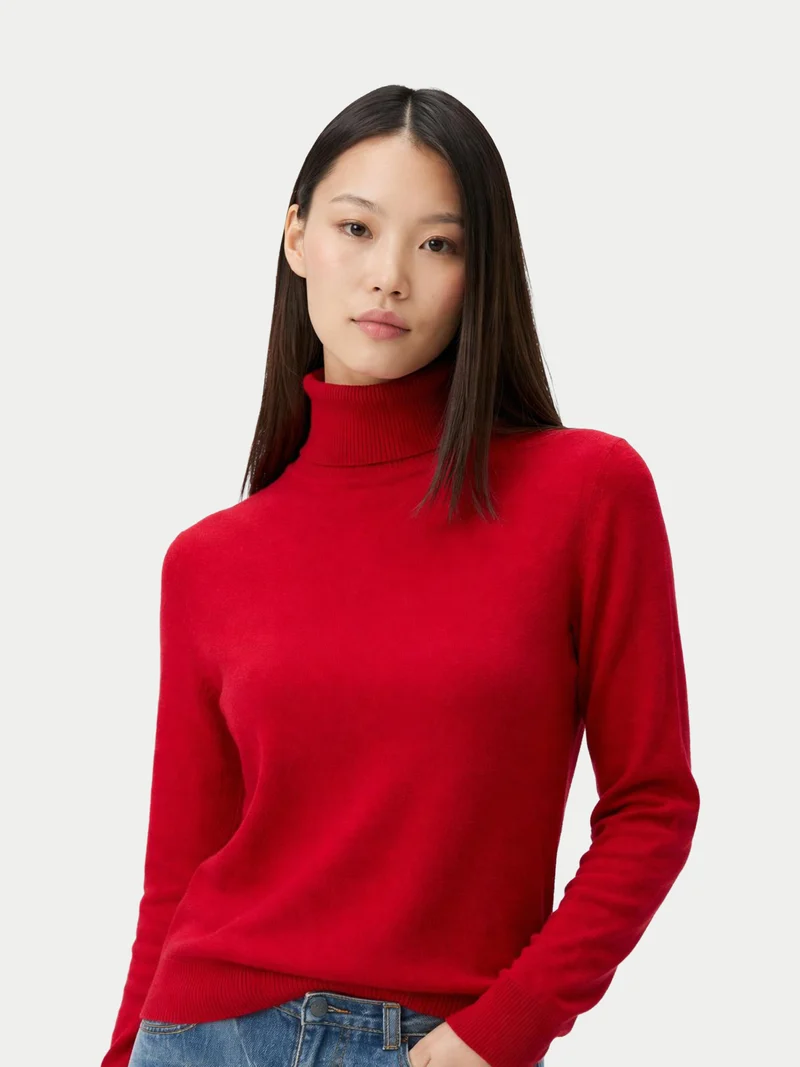Zeitloser Kaschmir-Rollkragenpullover