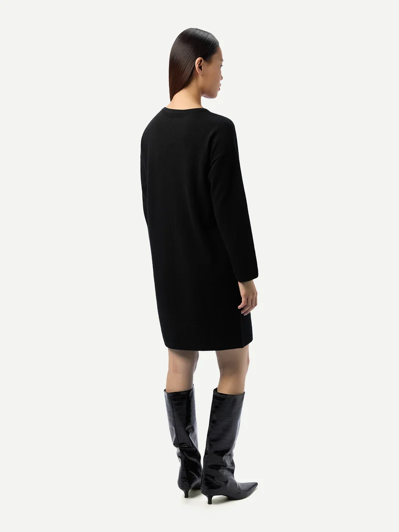 Strickkleid mit Rundhalsausschnitt
