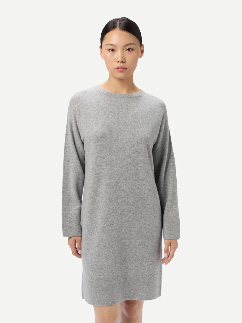 Strickkleid mit Rundhalsausschnitt