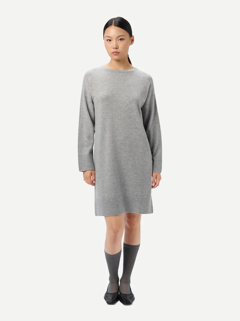 Strickkleid mit Rundhalsausschnitt