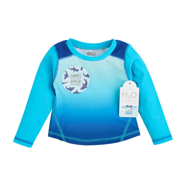 Mudpie Boys' Stars, Sharks, or Gators Color Change Rash Guard