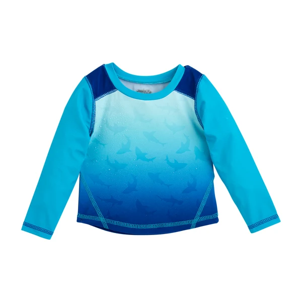 Mudpie Boys' Stars, Sharks, or Gators Color Change Rash Guard