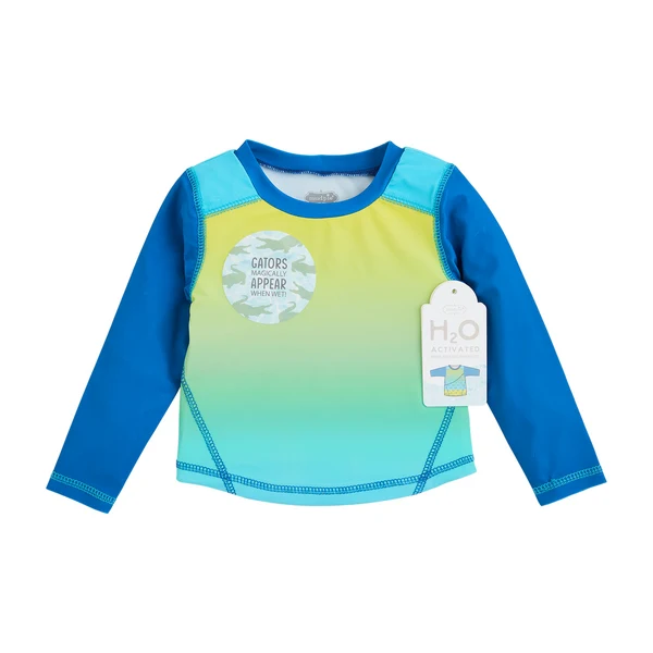 Mudpie Boys' Stars, Sharks, or Gators Color Change Rash Guard