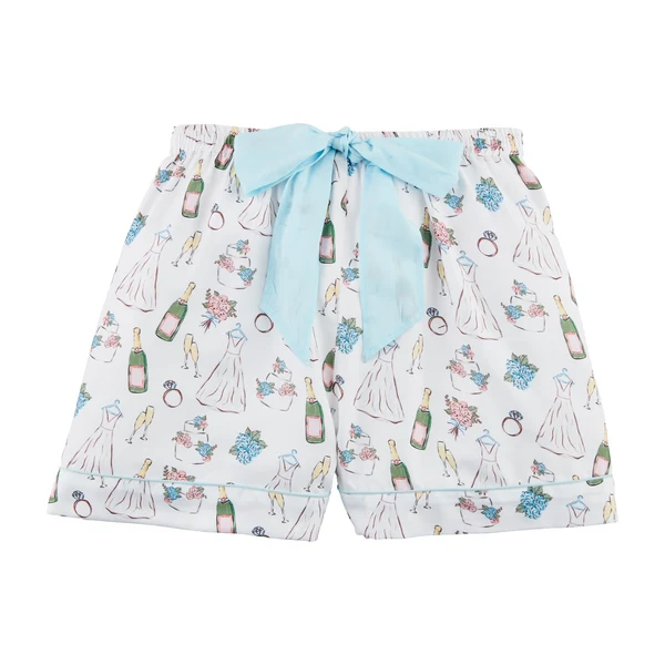 mudpie bride shorts