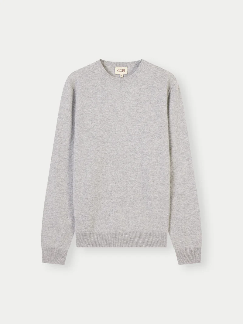 Basic Kaschmirpullover mit R-Ausschnitt