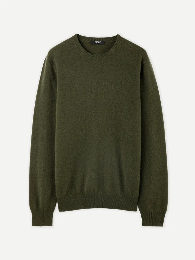 Basic Kaschmirpullover mit R-Ausschnitt