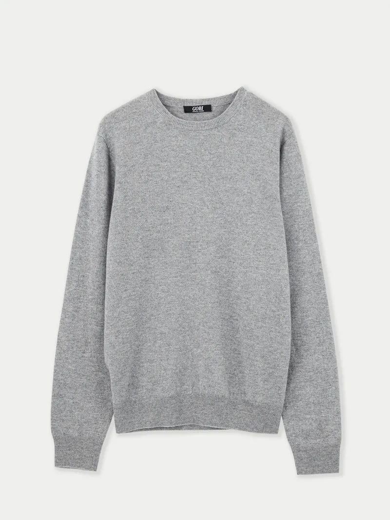 Basic Kaschmirpullover mit R-Ausschnitt